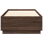 vidaXL Cadre de lit sans matelas chêne marron 90x200 cm