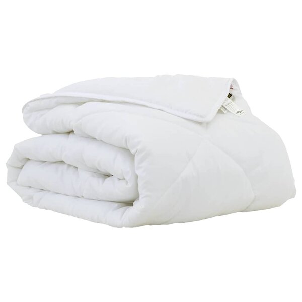 vidaXL Duvet d'été simple Blanc 220 x 135 x 3 cm Polyester