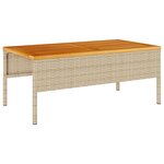 vidaXL Ensemble de canapé extérieur Beige et crème Rotin et tissu Moyen