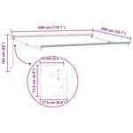 vidaXL Cadre de store rétractable manuel Anthracite 3 x 2 m Aluminium