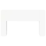 vidaXL Cabinet de Tête de Lit avec stockage Blanc 135 x 18 5 x 80 cm