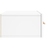vidaXL Tables de chevet murales 2 Pièces blanc 35x35x20 cm