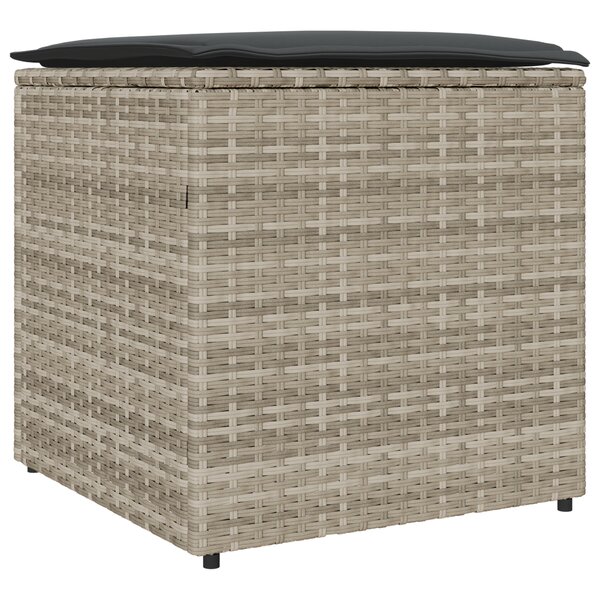 vidaXL Boîte de rangement extérieure Gris clair et gris foncé
