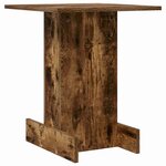 vidaXL Table d'appoint Chêne fumé 44 5 x 45 x 55 cm Bois d'ingénierie