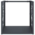 vidaXL Portant de bois chauffage anthracite 40x40x40 cm