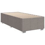 vidaXL Sommier à lattes de lit avec matelas Taupe 80x200 cm Tissu