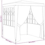 vidaXL Tente de réception avec parois 2 5x2 5 m Anthracite 90 g/m²
