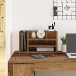 vidaXL Organisateur de Bureau Chêne Ancien 44.5x24x25 cm Bois Techniques