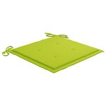 vidaXL Chaises de jardin avec coussins lot de 6 Bois d'acacia massif