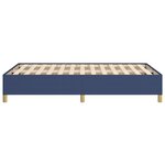 vidaXL Cadre de lit bleu 120x190 cm tissu