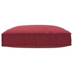 vidaXL Coussin pour assise de palette Bordeaux 80 x 80 x 12 cm