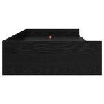 vidaXL Cadre de lit Chêne noir 98 5 x 200 cm Bois d'ingénierie