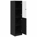 vidaXL Haut Armoire Chêne noir 35 x 37 x 142 cm Bois d'ingénierie