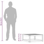 vidaXL Table basse 68x68x29 cm Bois d'acacia solide