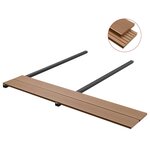 vidaXL Planche de terrasse 6 Pièces Teck WPC