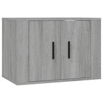 vidaXL Ensemble de meubles TV 3 Pièces Sonoma gris Bois d'ingénierie