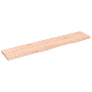 vidaXL Étagère murale 100x20x2 cm bois de chêne massif non traité