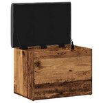 vidaXL Banc de rangement vieux bois 62x42x45 cm bois d'ingénierie
