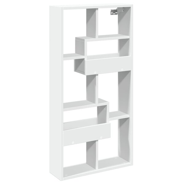vidaXL Armoire murale blanc 50x15x100 cm bois d'ingénierie