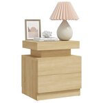 vidaXL Table de chevet Chêne sonoma 45x35x52 cm Bois d'ingénierie