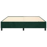 vidaXL Cadre de lit vert foncé 180x200 cm velours