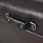 vidaXL Ensemble de bancs de rangement 3 Pièces Marron