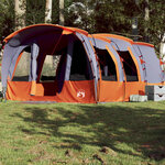 vidaXL Tente familiale tunnel 8 personnes gris imperméable