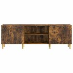 vidaXL Meuble TV 150 x 31 x 50 cm Chêne fumé Bois d'ingénierie
