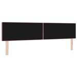 Tête de lit vidaXL avec boutons en cristal en velours rose de 200 cm