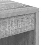 vidaXL Bureau d'écriture gris Gris sonoma Panneau de particules