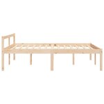 vidaXL Lit pour personne âgée sans matelas 140x190 cm bois pin massif
