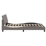 vidaXL Cadre de lit sans matelas taupe 120x200 cm tissu