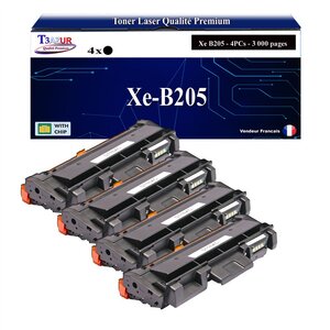 T3AZUR -4x Toners compatibles avec Xerox B205 B210 B215 (106R04347/106R04346) - Noir