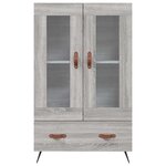 vidaXL Buffet haut sonoma gris 69 5x31x115 cm bois d'ingénierie
