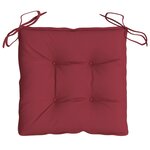vidaXL Coussins de palette lot de 4 rouge bordeaux 50x50x7 cm