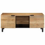 vidaXL Table basse marron 100x54x40 cm bois massif de manguier