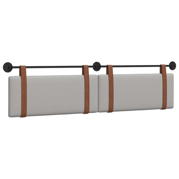 vidaXL Tête de lit suspendue Gris nuage PU antique