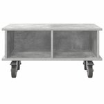 vidaXL Meuble TV Gris béton 68 5 x 35 x 35 cm Bois d'ingénierie
