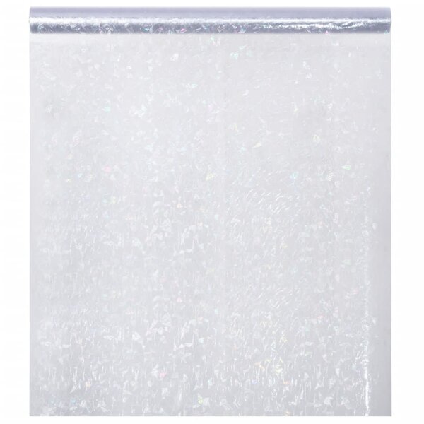 vidaXL Film pour fenêtre dépoli motif arc-en-ciel 3D 90x1000 cm PVC