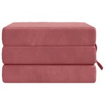 vidaXL Canapé-lit pliable 75 x 67 x 45 cm Rose