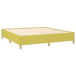 vidaXL Sommier à ressorts de lit Vert 160x200 cm Tissu