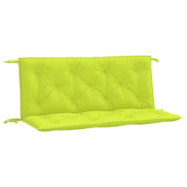 vidaXL Coussins de banc de jardin lot de 2 vert vif tissu Oxford