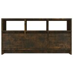 vidaXL Meuble TV Chêne fumé 102x37 5x52 5 cm Bois d'ingénierie
