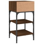 vidaXL Tables de chevet 2 Pièces chêne marron 35x34 5x70 cm