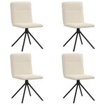 vidaXL Chaises à manger lot de 4 Lin