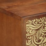Buffets vidaXL 2 Pièces Miel 60x33.5x75 cm Bois massif de mangue