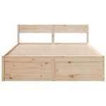 vidaXL Cadre de lit sans matelas 140x200 cm bois massif de pin