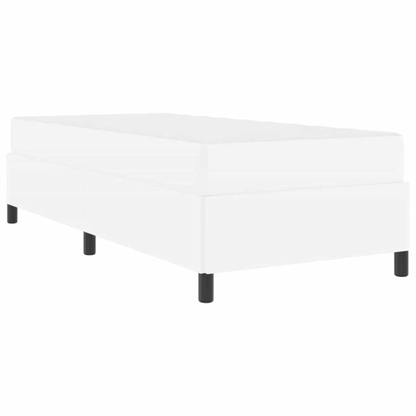 vidaXL Cadre de lit avec matelas Blanc 80 x 200 cm Faux cuir