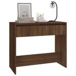 vidaXL Table console chêne marron 89x41x76 5 cm bois d'ingénierie