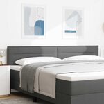 vidaXL Tête de Lit Design Lignes Gris Foncé 100 cm Tissu